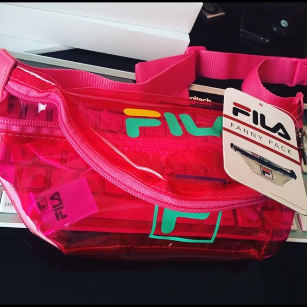 Pink jelly Fila Fanny Pack
